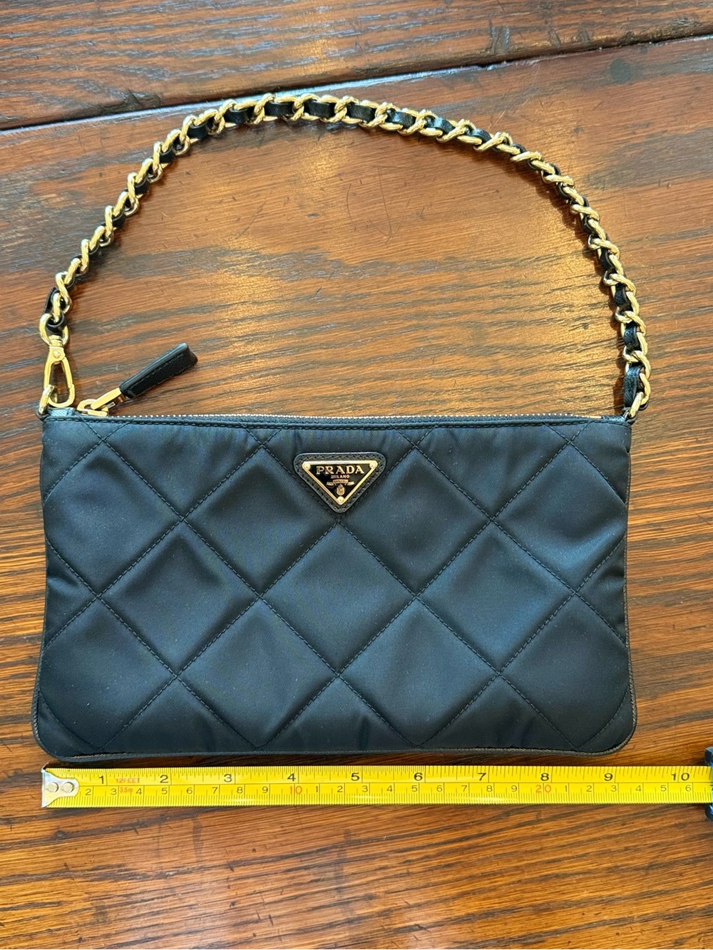 Prada Re-Nylon Mini Quilted Pouch Clutch Bag - Picture 7 of 9